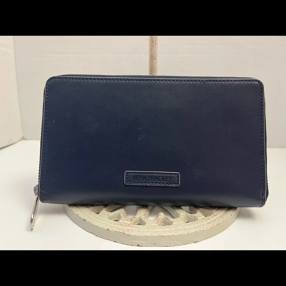 Vera Bradley Faux Leather Zip-Around Wallet - Picture 2 of 5